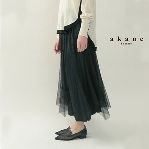 Skirt Mesh Gathered Skirt