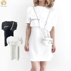 Button Shirt/Blouse Ruffle T-Shirt Spring/Summer Tops One-piece Dress