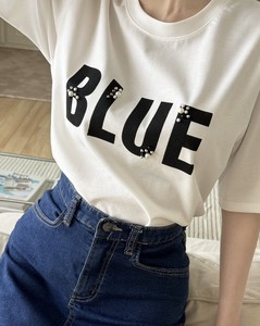 【2024春夏新作】BLUE パールTシャツ