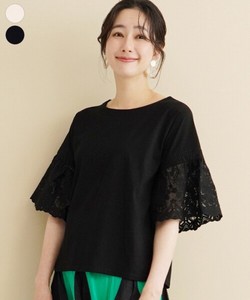 T-shirt Lace Sleeve Cut-and-sew 【2024NEW】