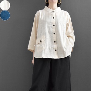 Button Shirt/Blouse Cotton Dobby Spring/Summer NEW