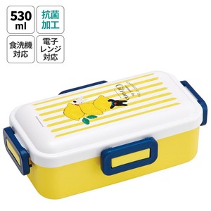 便当盒 柠檬 抗菌加工 洗碗机对应 Skater 卡斯柏与丽 530ml 日本制造