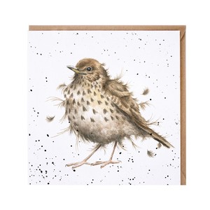 レンデール・デザイン　グリーティングカード　英国製　鳥　野鳥　ツグミ