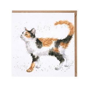 レンデール・デザイン　グリーティングカード　英国製　猫　三毛猫