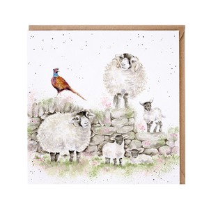 レンデール・デザイン　グリーティングカード　英国製　羊　キジ
