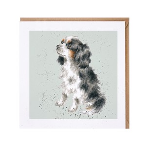 レンデール・デザイン　グリーティングカード　英国製　犬　キャバリアキング