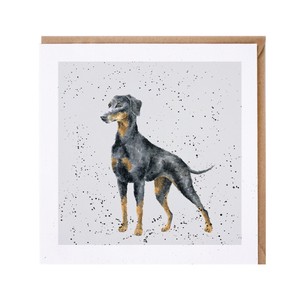 レンデール・デザイン　グリーティングカード　英国製　犬　ドーベルマン