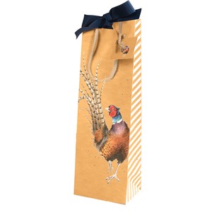 レンデール・デザイン　ギフトバッグ　ワイン　手提げ袋　キジ　鳥