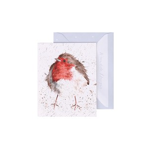 レンデール・デザイン　グリーティングカード　ミニカード　メッセージ　英国製　鳥　コマドリ