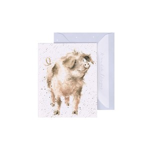 レンデール・デザイン　グリーティングカード　ミニカード　メッセージ　英国製　豚