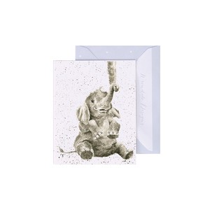 レンデール・デザイン　グリーティングカード　ミニカード　メッセージ　英国製　ゾウ　小ゾウ