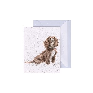 レンデール・デザイン　グリーティングカード　ミニカード　メッセージ　英国製　スパニエル　犬