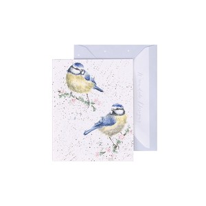 レンデール・デザイン　グリーティングカード　ミニカード　メッセージ　英国製　アオガラ　鳥