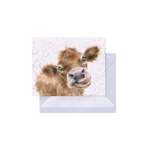 レンデール・デザイン　グリーティングカード　ミニカード　メッセージ　英国製　牛
