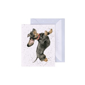 レンデール・デザイン　グリーティングカード　ミニカード　メッセージ　英国製　ダックスフンド　犬