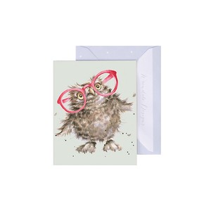 レンデール・デザイン　グリーティングカード　ミニカード　メッセージ　英国製　フクロウ