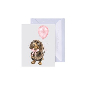 レンデール・デザイン　グリーティングカード　ミニカード　メッセージ　英国製　ダックスフンド　犬