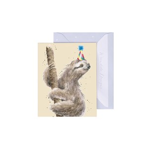 レンデール・デザイン　グリーティングカード　ミニカード　メッセージ　英国製　ナマケモノ