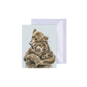 レンデール・デザイン　グリーティングカード　ミニカード　メッセージ　英国製　クマ　親子