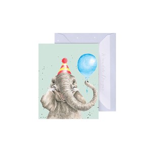 レンデール・デザイン　グリーティングカード　ミニカード　メッセージ　英国製　ゾウ　小ゾウ