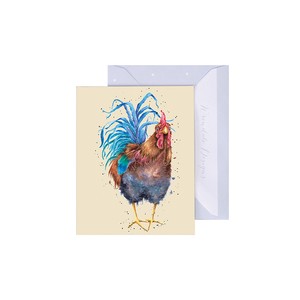 レンデール・デザイン　グリーティングカード　ミニカード　メッセージ　英国製　ニワトリ　雄鶏　鳥