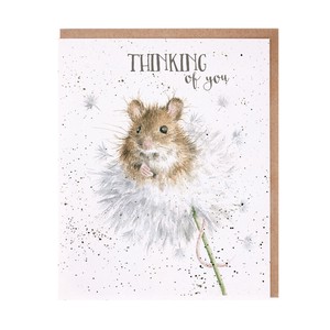 レンデール・デザイン　グリーティングカード　　英国製　ネズミ　綿毛