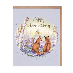 レンデール・デザイン　グリーティングカード　　記念日　英国製　リス　ウサギ　キツネ　シカ　森の動物