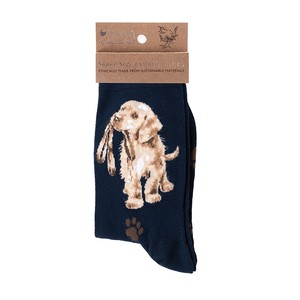 レンデール・デザイン　レディース　靴下　ワンサイズ　竹素材　動物　ラブラドール　犬