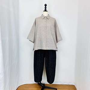 Button Shirt/Blouse Half Sleeve