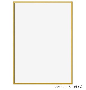 A.P.J. アルミフレーム フィットフレーム B3サイズ(364×515mm)　ゴールド・0020173355