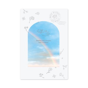 日本製　多目的 透明カード：虹