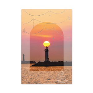 日本製　多目的 透明カード：灯台