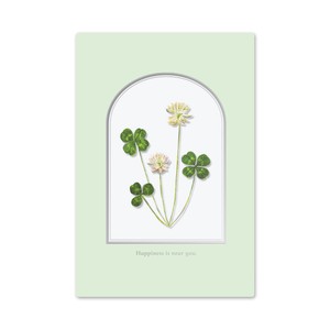 Greeting Card Clover Made in Japan