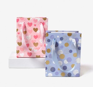 Square-cornered Paper Bag Pink 2-colors