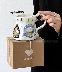 ◆◆大人気◆◆陶磁器カップ 誕生日プレゼント 手描き 珍しい 水筒 オリジナルデザイン