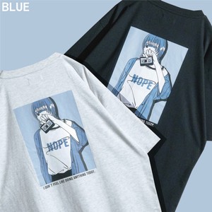 【24SS新作】BLUE GIRL バックプリント 半袖T-shirt