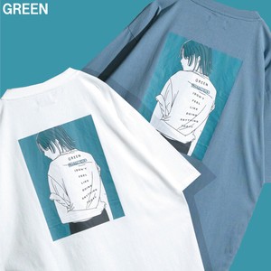 【24SS新作】GREEN GIRL バックプリント 半袖T-shirt