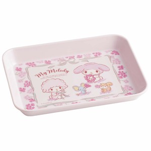 メラミン製 システム 食器 L  マイメロディ フラワーリース スケーター MTSI5 トレー 皿 プレート