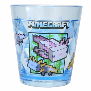 【メラミンカップ】Minecraft キラキラクリアカップ ブルー
