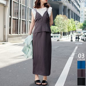 Casual Dress Camisole One-piece Dress Peplum 【2024NEWPRODUCT♪】