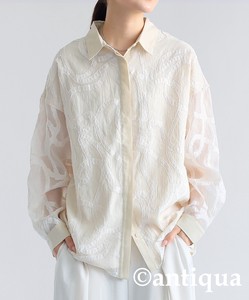 Antiqua Button Shirt/Blouse Long Sleeves Tops Ladies' NEW