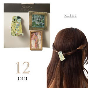 ヘアクリップ 3点セット クリムト アート デザイン 12.Klimt