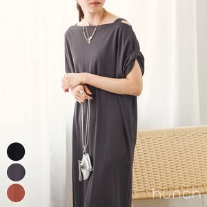Pre-order Casual Dress Asymmetrical Nylon Rayon One-piece Dress 2024 New S/S