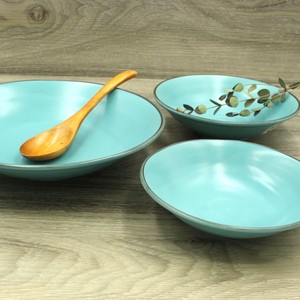 Mino ware Main Dish Bowl Blue Made in Japan