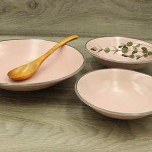 美浓烧 大钵碗 粉色 樱花 日本制造