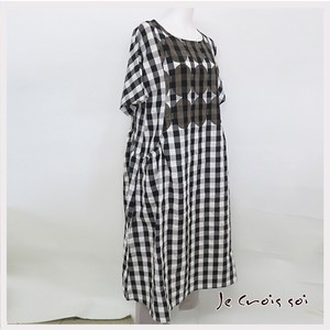 Casual Dress Tunic Plaid One-piece Dress
