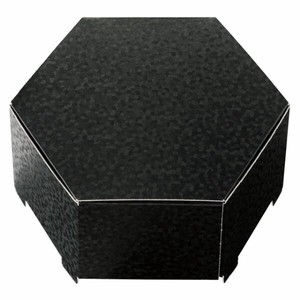 ギフト箱 キラビ六角BOX-M ブラック(10枚) ヘッズ