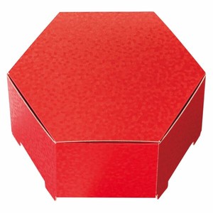 ギフト箱 キラビ六角BOX-M レッド(10枚) ヘッズ