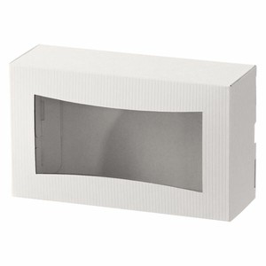 ギフト箱 シンプルクオリティ窓付ギフトボックス ホワイト-4(10枚) ヘッズ