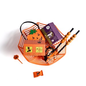 Square-cornered Paper Bag Presents Halloween Orange 2-colors